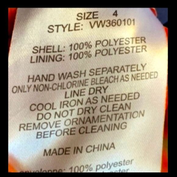 Vera Wang Navy Blue Fringe size 4 No Sash Great condition - Picture 7 of 8